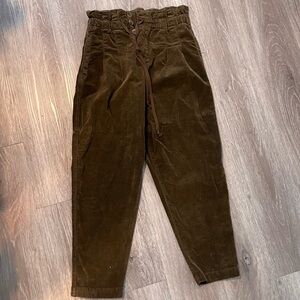 Free People Brown suede pants